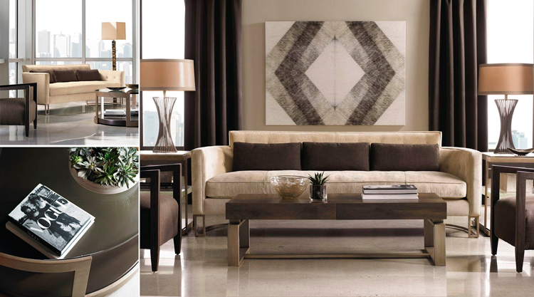 Sofá de diseño + Mesas de centro - Ámbar Muebles