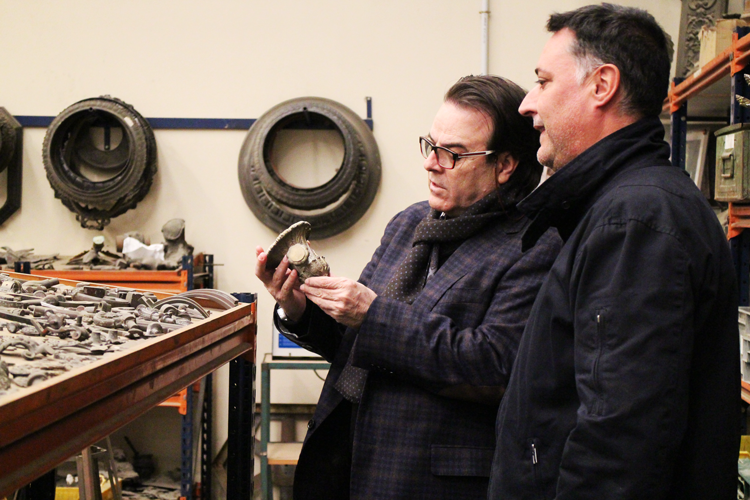 Paco Escrivá y Javier Martín (Jefe de taller de Mariner)