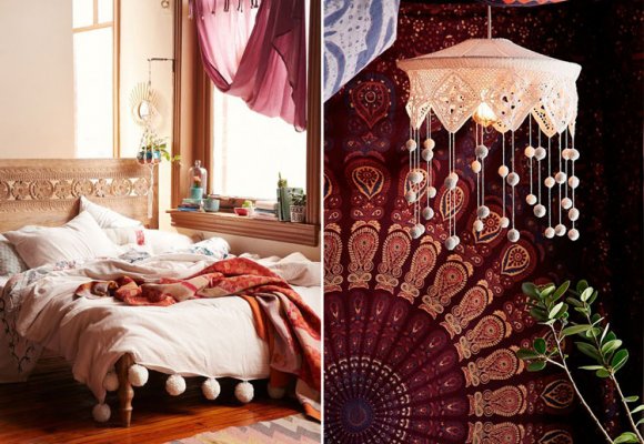 DECORANDO AMBIEMTES ÉTNICOS Y BOHO CON BORLAS Y POMPONES