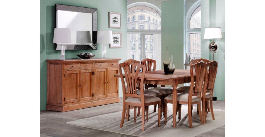 MUEBLES DE ESTILO RÚSTICO Y PROVENZAL PARA COMEDORES LLENOS DE ENCANTO