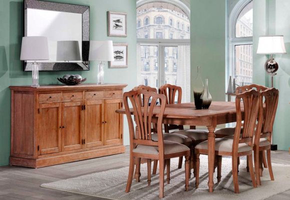 MUEBLES DE ESTILO RÚSTICO Y PROVENZAL PARA COMEDORES LLENOS DE ENCANTO