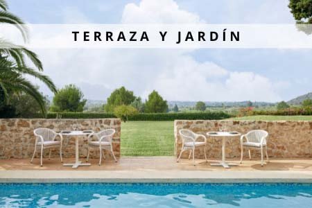 Terraza y jardín